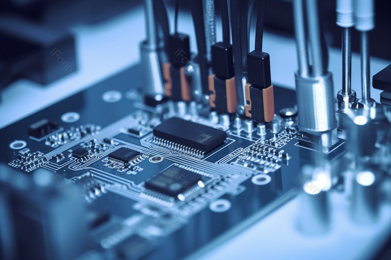 蓝色滤镜电路板特写拍摄图,高清,摄影图,摄影图片,图片大全,摄影图免费下载